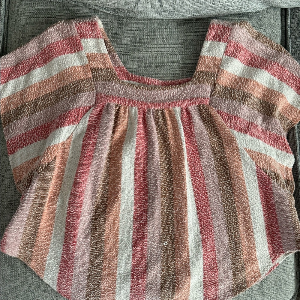 Striped Madewell Crop Top
